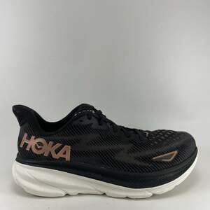 Hoka Clifton 9 Running Shoes Womens Size 10 B Black/Copper Sneakers Athletic